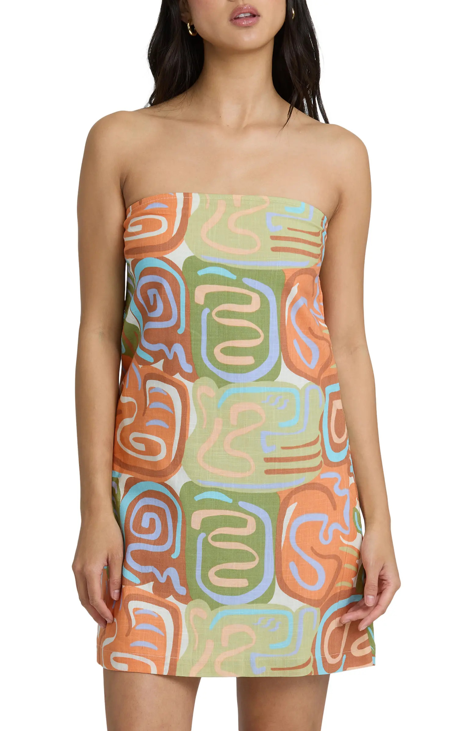 Billabong Summer Glow Strapless Minidress | Nordstrom | Nordstrom