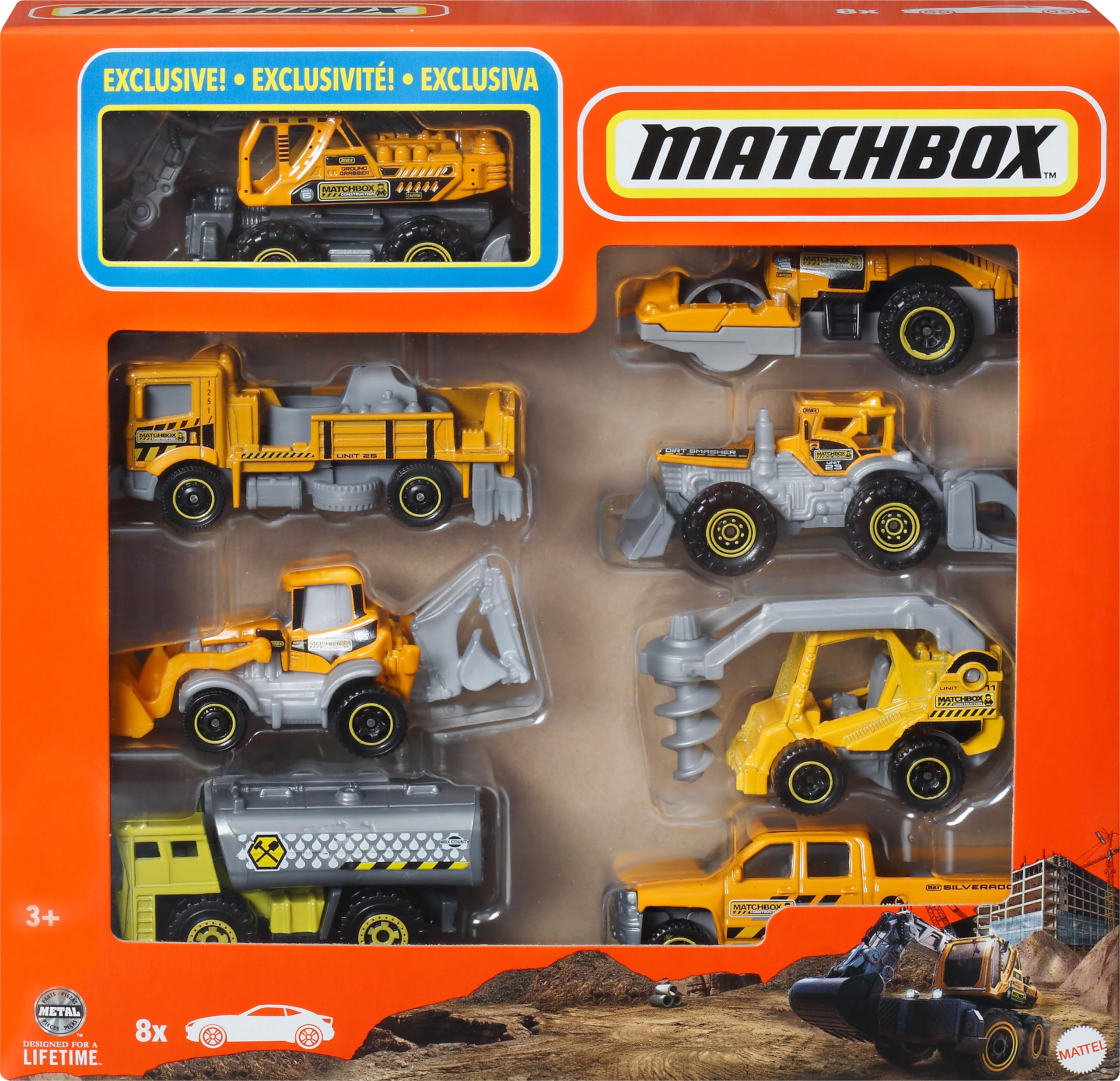 Matchbox 1:64 Scale Die-Cast Toy Cars or Trucks, Set of 8, Themed Multipack of 8 Vehicles Includi... | Amazon (US)