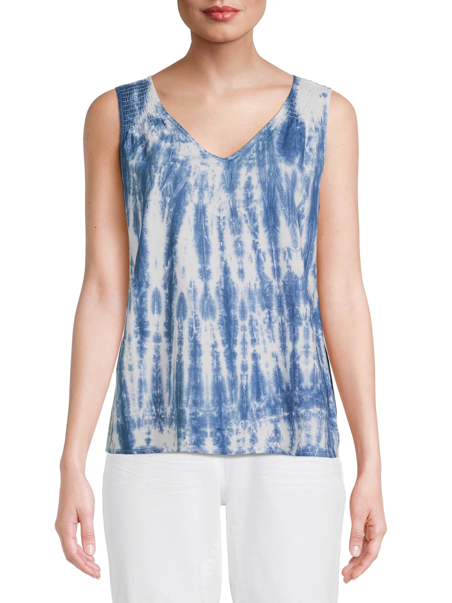 Time and Tru Women's V-Neck Tank Top, Sizes XS-XXXL | Walmart (US)