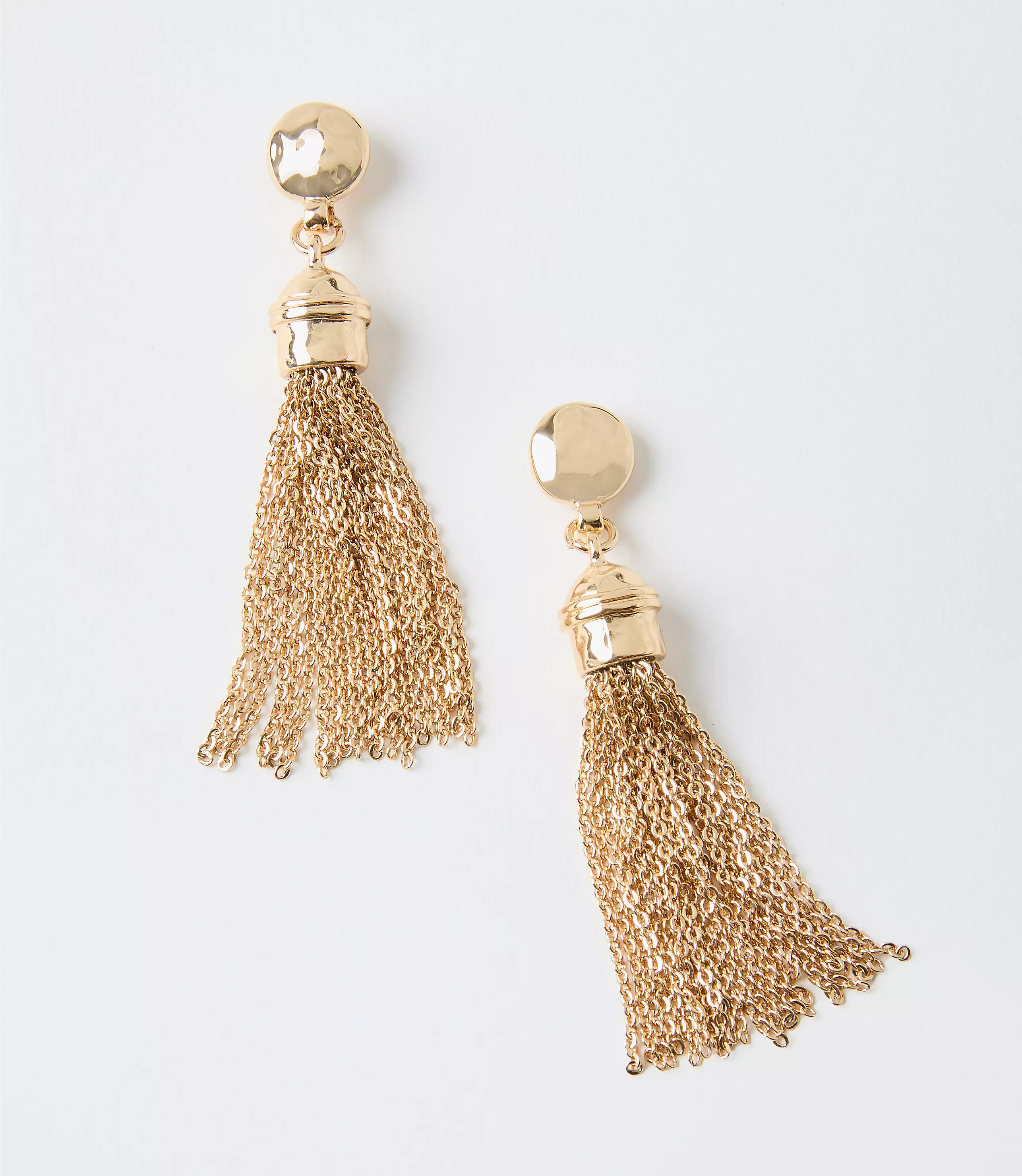 Metal Tassel Drop Earrings | LOFT