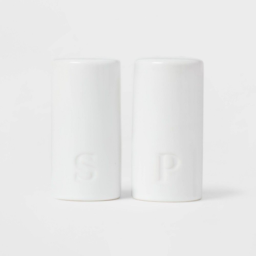 2pc Stoneware Salt and Pepper Shaker Set - Threshold | Target