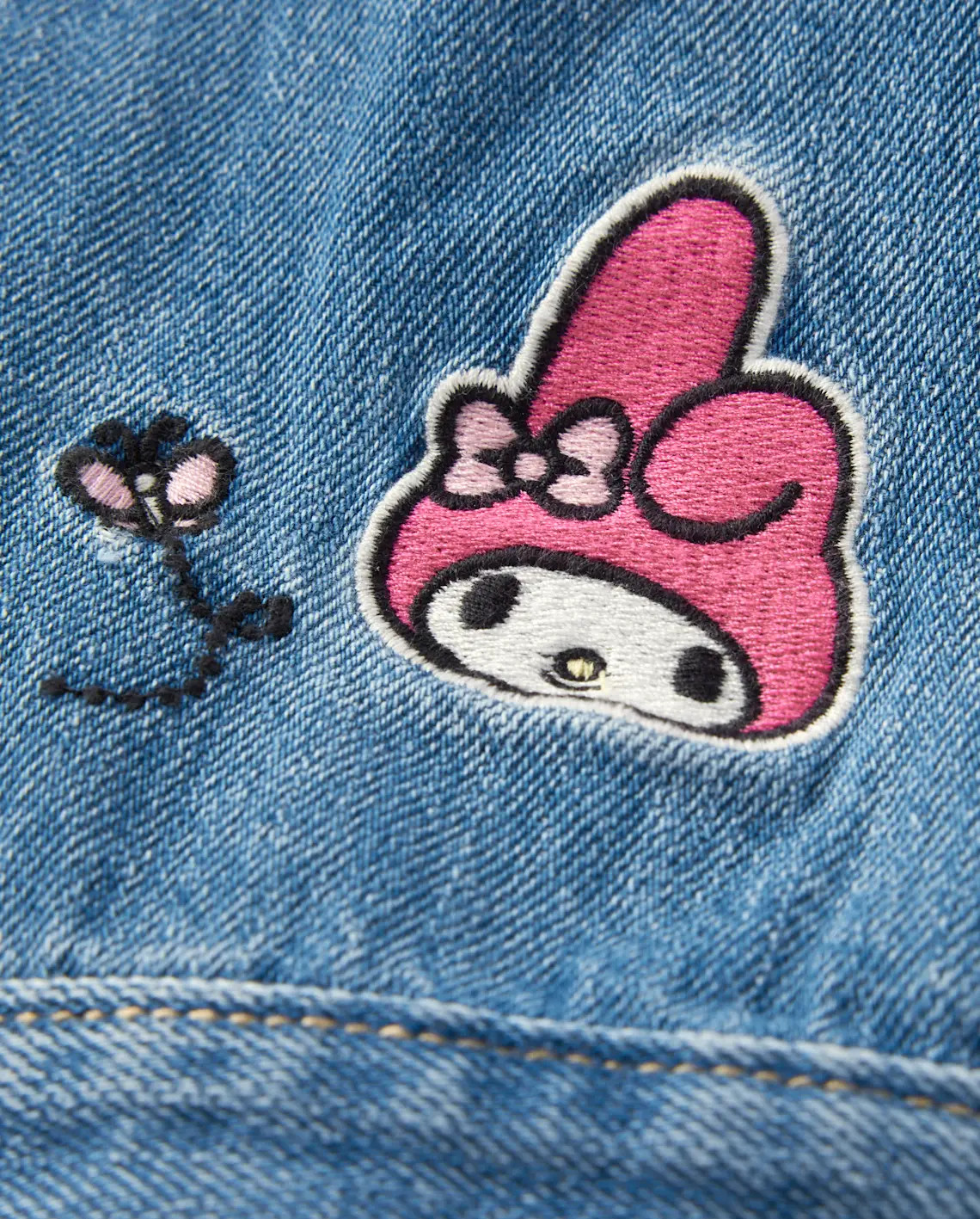 Girls Hello Kitty® And Friends Embroidered Denim Jacket - pink | The Children's Place