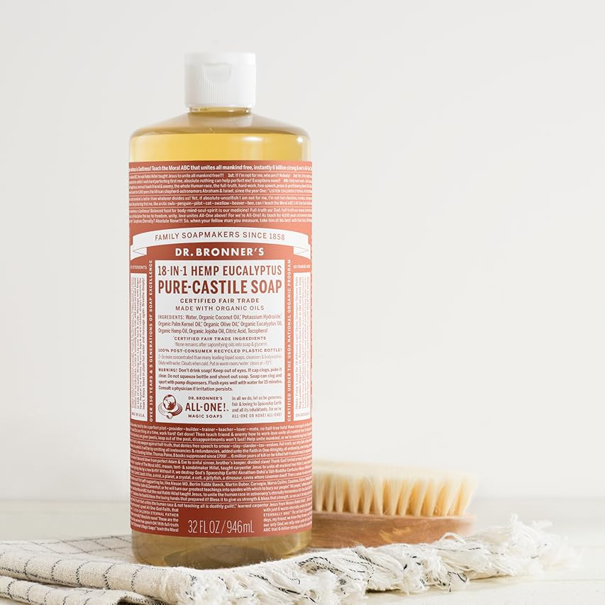 Dr. Bronner's Pure Castile Liquid Soap Eucalyptus -- 16 fl oz | Amazon (US)