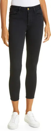 FRAME Le One Skinny Organic Cotton Blend Crop Jeans | Nordstromrack | Nordstrom Rack