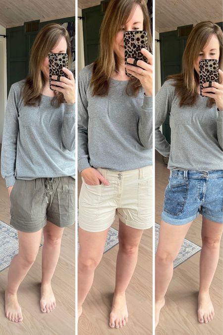 Love these cuffed shorts! So comfy. Pairs great with a basic tee  

#LTKunder50 #LTKunder100 #LTKfit
