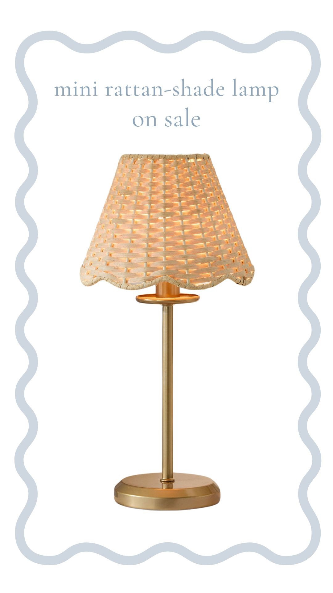This gold Mini Emery Table Lamp with its scalloped rattan shade brings just the right touch of warmth and texture!

#LTKSaleAlert #LTKStyleTip #LTKHome