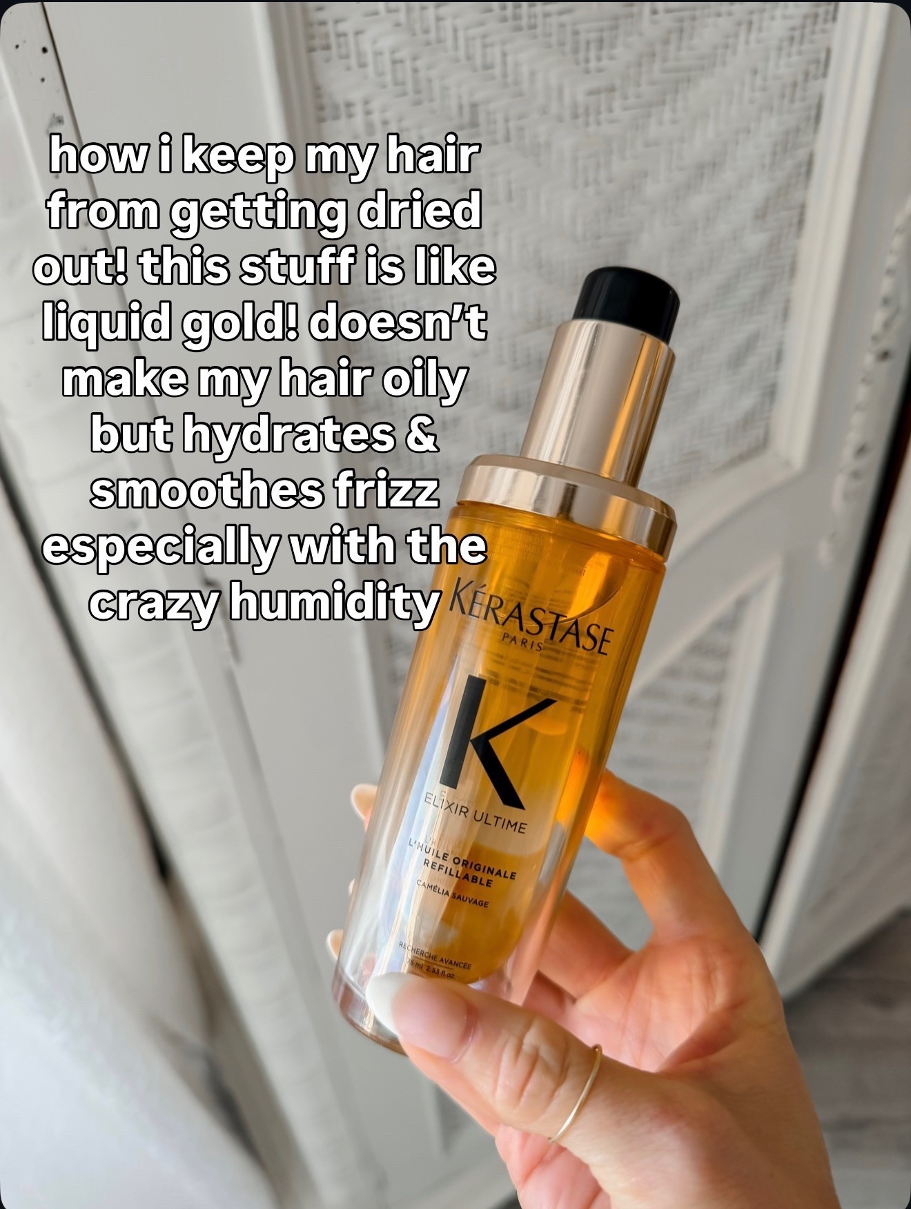 My holy grail hair oil! 

#LTKBeauty #LTKmorningroutine #LTKgrwm