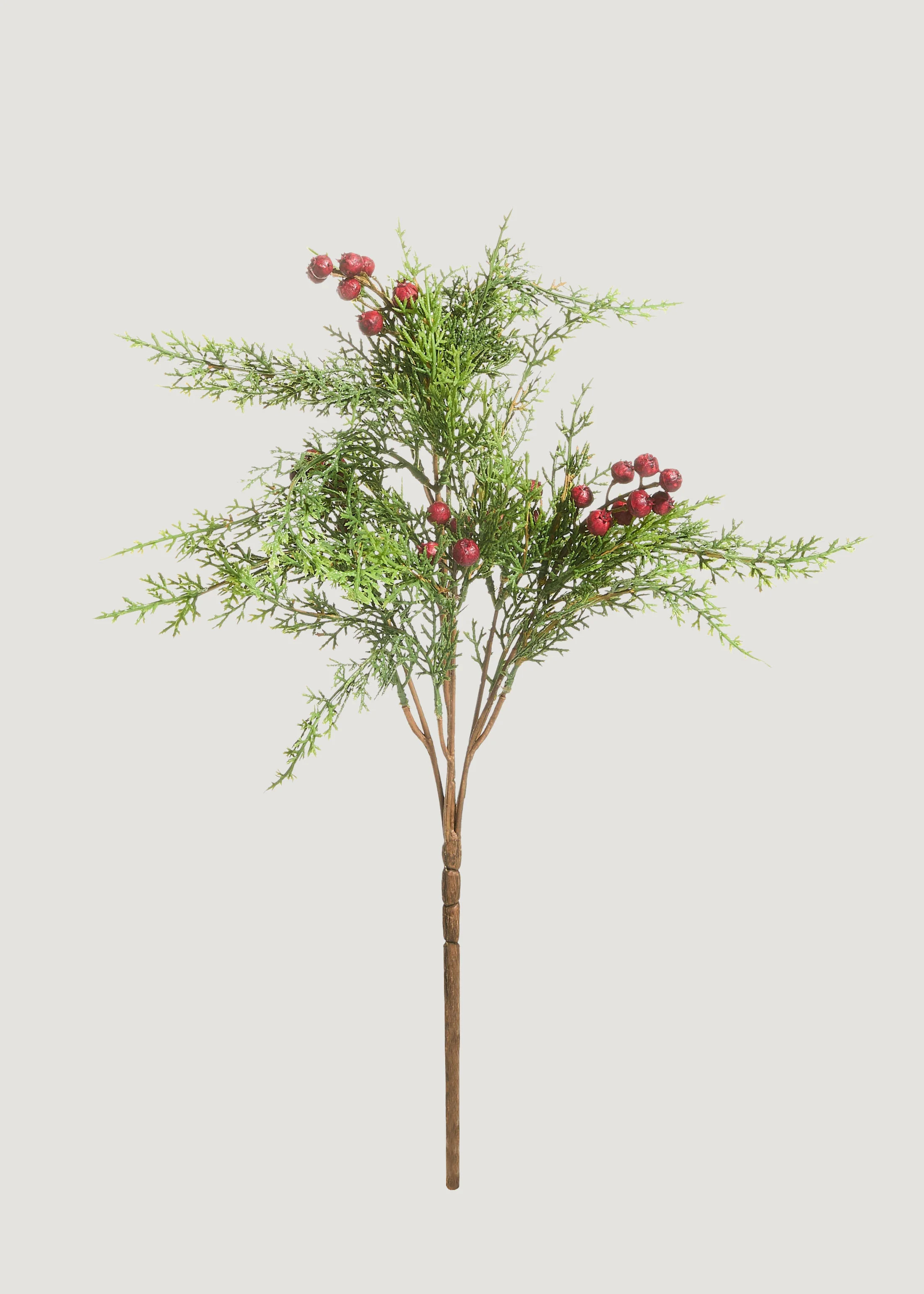 Cedar Spray with Red Berries | Realistic Fake Holiday Greens | Afloral | Afloral
