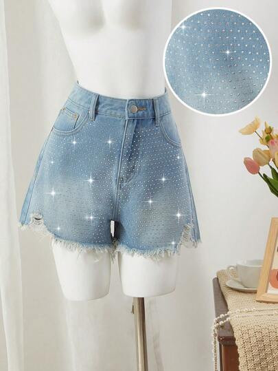 SHEIN MOD Women's Denim Shorts, Fashionable For Summer | SHEIN