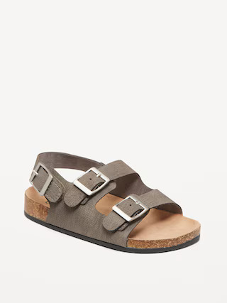 Faux-Leather Double-Strap Sandals for Toddler Boys | Old Navy (US)
