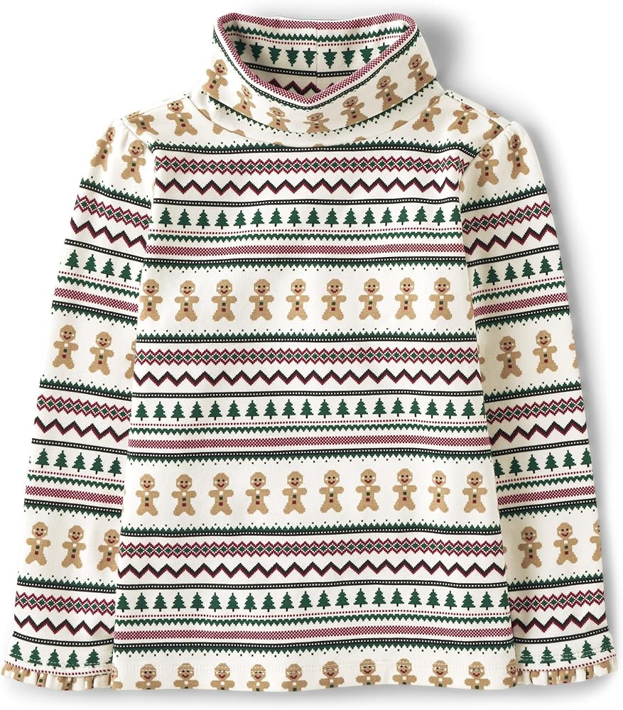 Gymboree Girls' and Toddler Embroided Graphic Long Sleeve T-Shirts | Amazon (US)