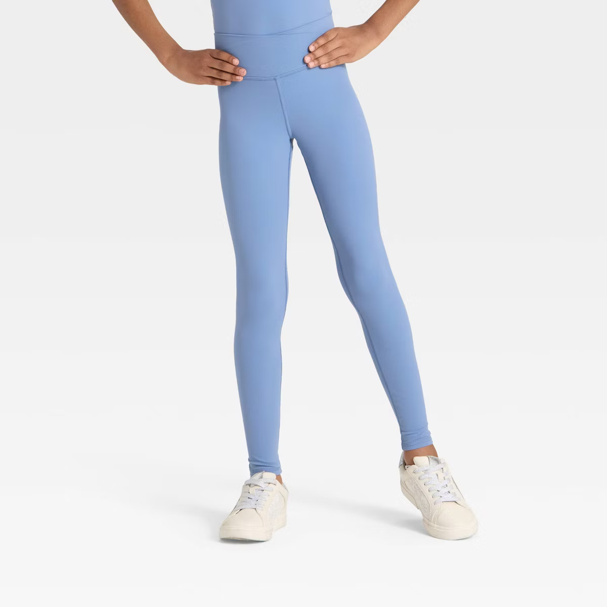 Girls' Everyday Soft Crossover Waistband Leggings - All In Motion™ | Target