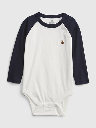 Baby 100% Organic Cotton Colorblock Bodysuit | Gap (US)