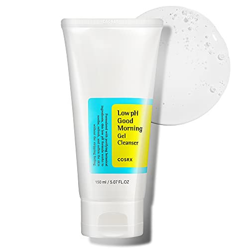 COSRX Low pH Good Morning Gel Face Cleanser, 5.07 fl oz, BHA Face Wash, Daily Mild Face Cleanser for Sensitive Skin, PH Balancing, Korean Skin Care, Korean Face Wash | Amazon (US)