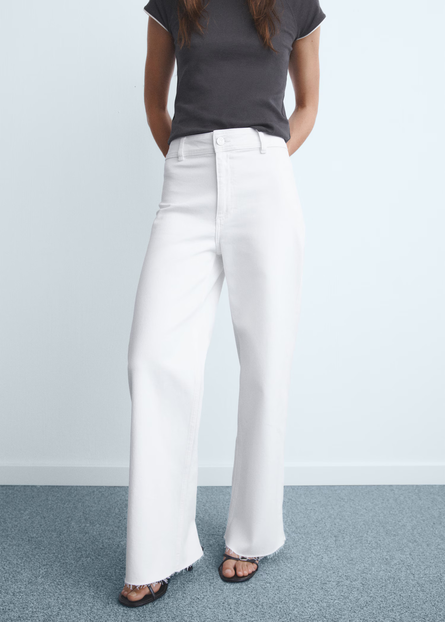 Catherin culotte high-rise jeans - Women | MANGO United Kingdom | MANGO (UK)