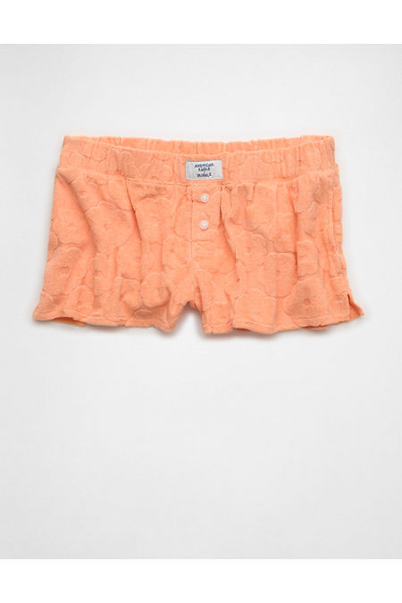AE x Bubble Terry Boxer Women's Coral XXL | American Eagle Outfitters (US & CA)