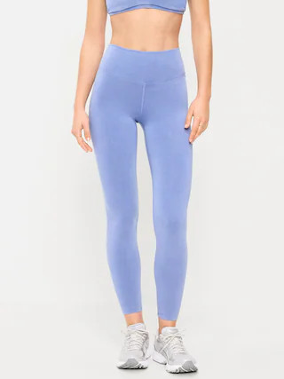 High-Waisted PowerChill 7/8 Cotton Leggings | Old Navy (CA)