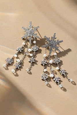 BaubleBar Sparkling Flurry Drop Earrings | Anthropologie (US)