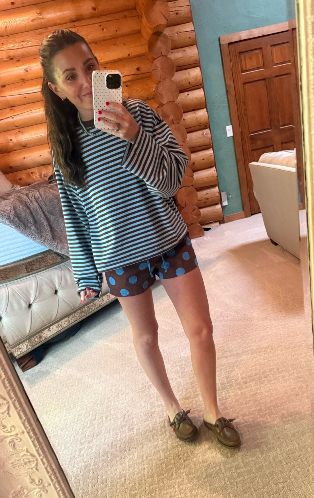 🤎🩵🤎🩵

Tee: small
Shorts: extra small

Causal outfit
Mom outfit
Pattern on pattern
Sperry
Sperry topsiders
Blue and brown

#LTKmomlife #LTKSeasonal #LTKOver40