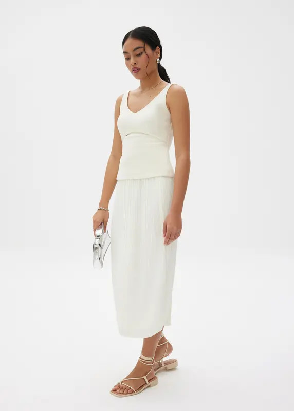 Gym Pleated Column Midi Skirt | Love, Bonito USA