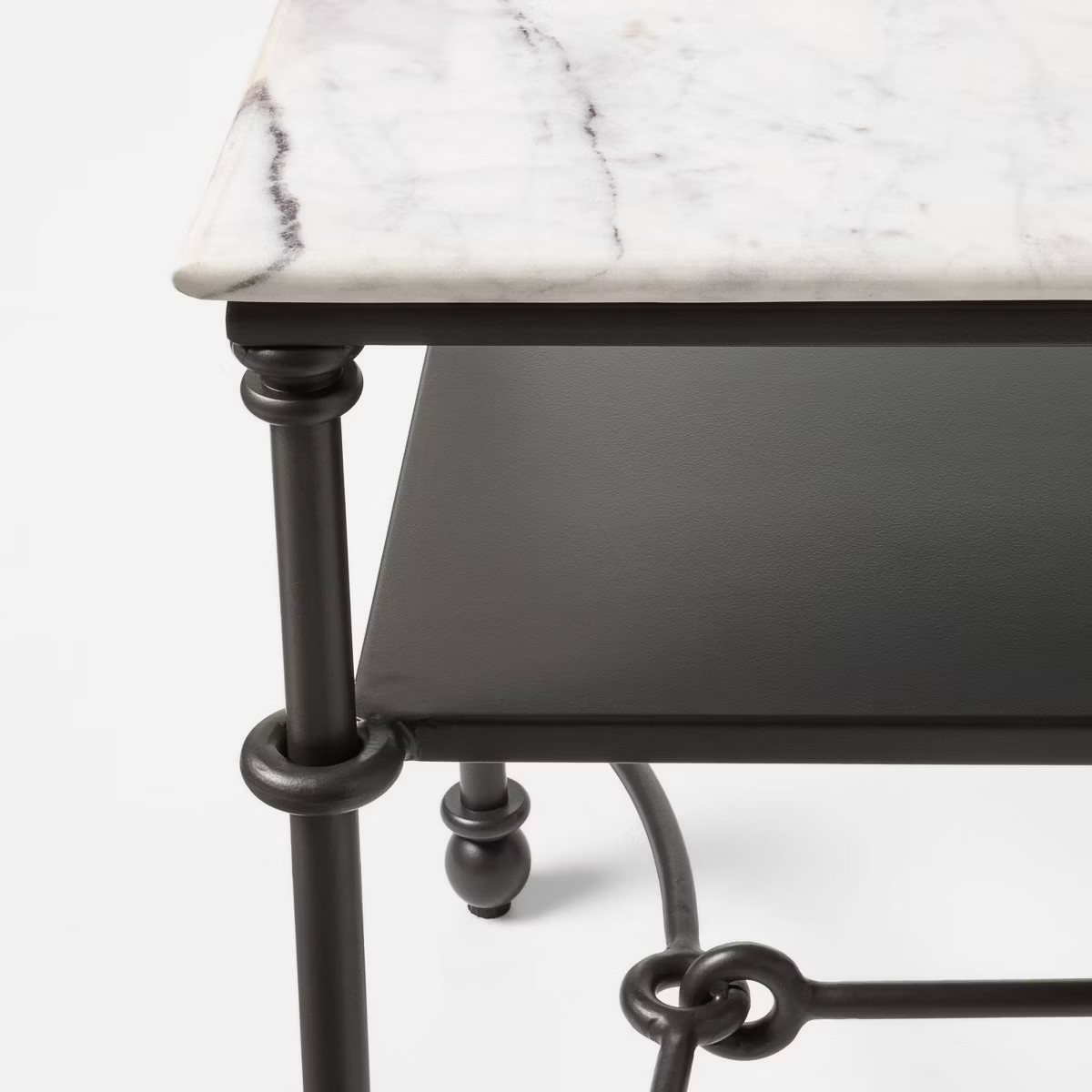 Metal Accent Table White Marble/Dark Bronze - Threshold™ designed with Studio McGee | Target