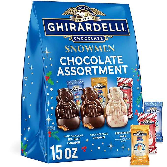 GHIRARDELLI Chocolate Snowmen Assortment, 15 oz Bag | Amazon (US)
