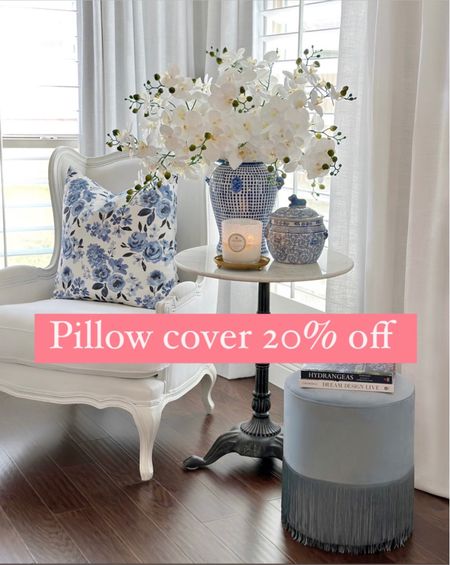 20% off blue and white floral pillow cover ✨

#LTKhome #LTKsalealert #LTKfindsunder50