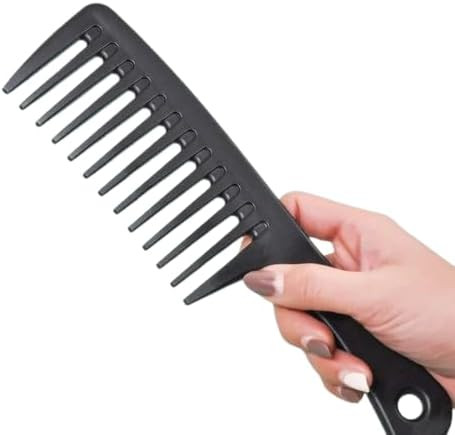 Wide Tooth Comb with Comfortable Handle Heat Resistant Big Hair Comb Designed For Wet Curly Hair ... | Amazon (UK)