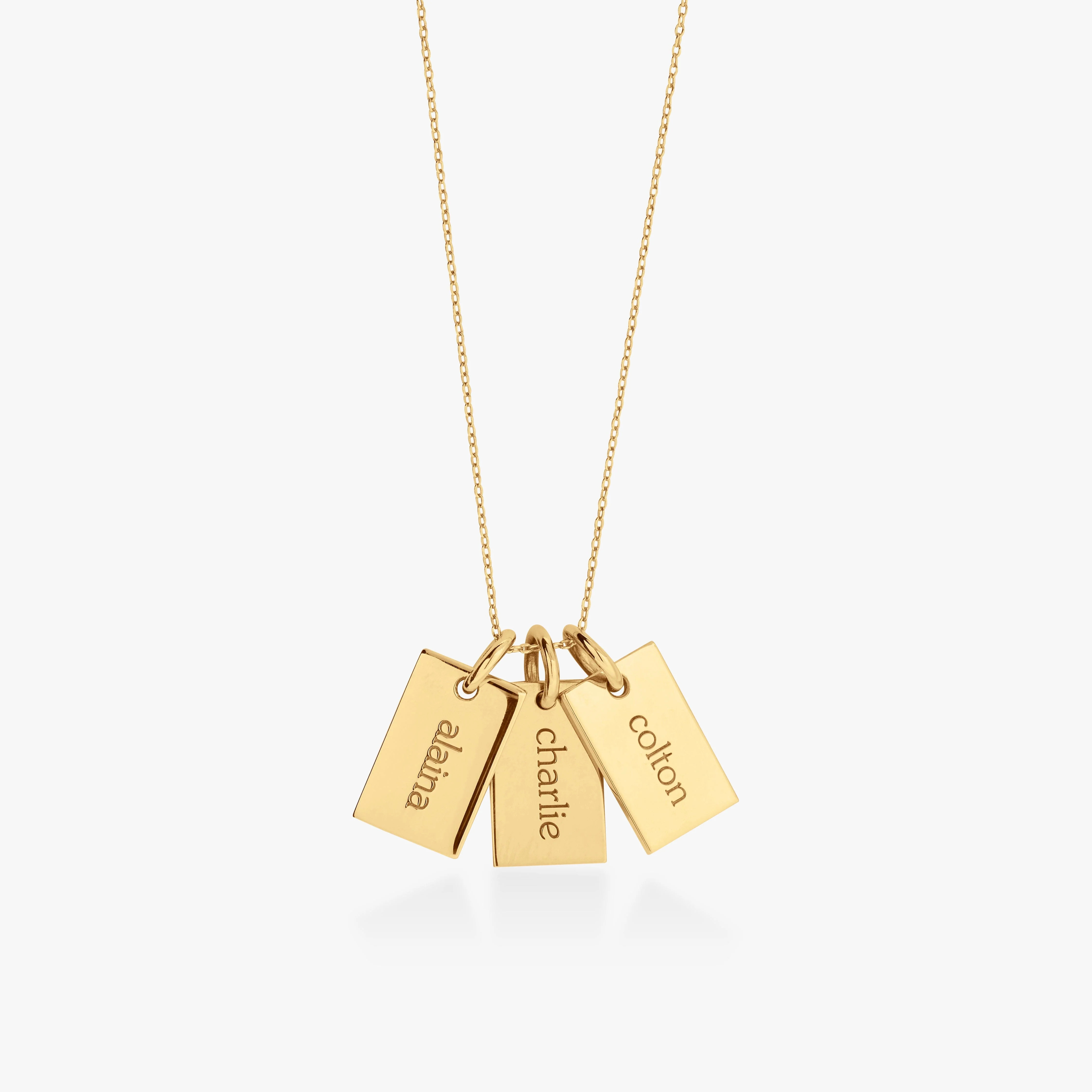 Mini Dog Tag Necklace - 3 Tags | Tiny Tags (US)