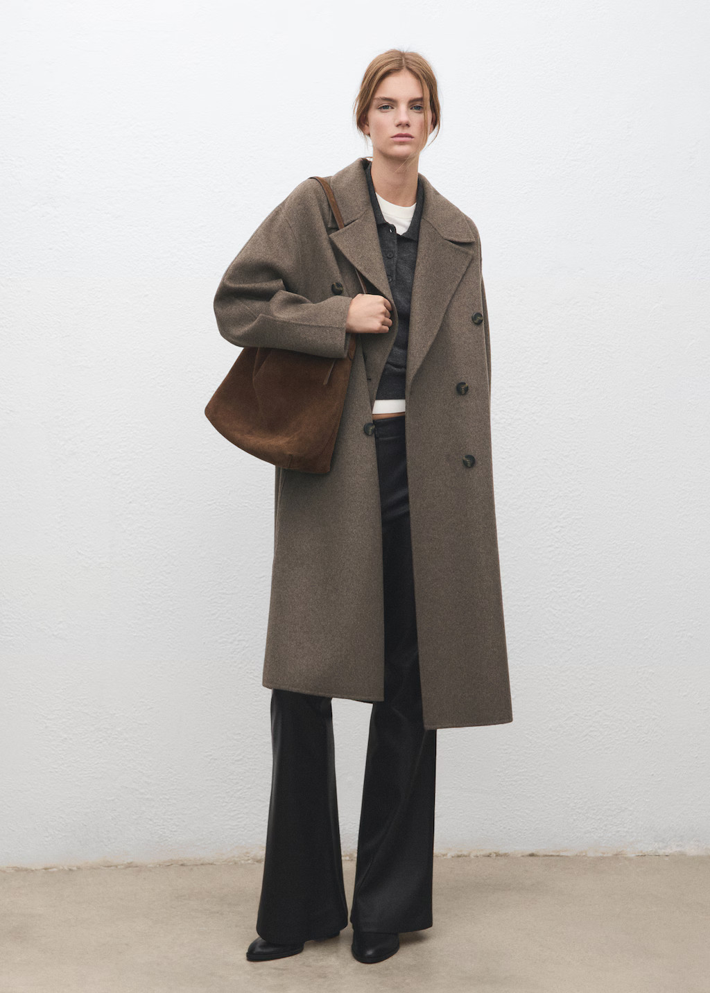 Handmade oversized wool coat | Mango (US/MX/AU)