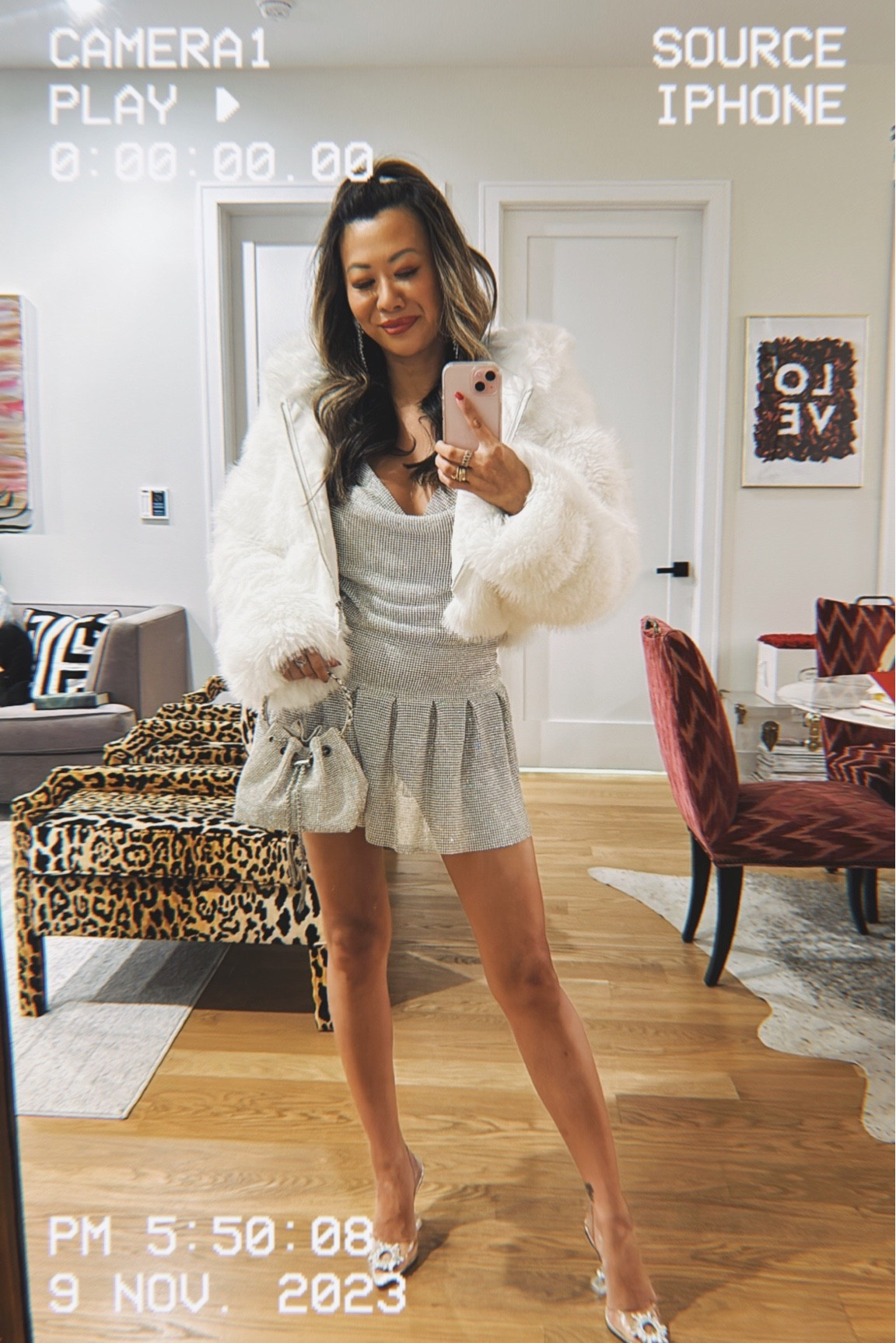Holiday outfit, holiday dress, holiday style, sparkle dress, crystal dress, crystal bag, crystal shoes, Amazon finds, faux fur coat $50 

#LTKHoliday #LTKstyletip #LTKHolidaySale