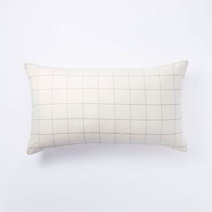 Windowpane Check Pillow Cream - Threshold™ designed with Studio McGee | Target