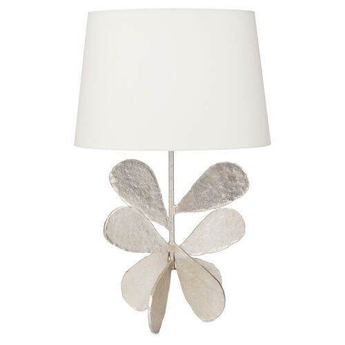 Jane Petal Table Lamp, Silver Leaf | One Kings Lane