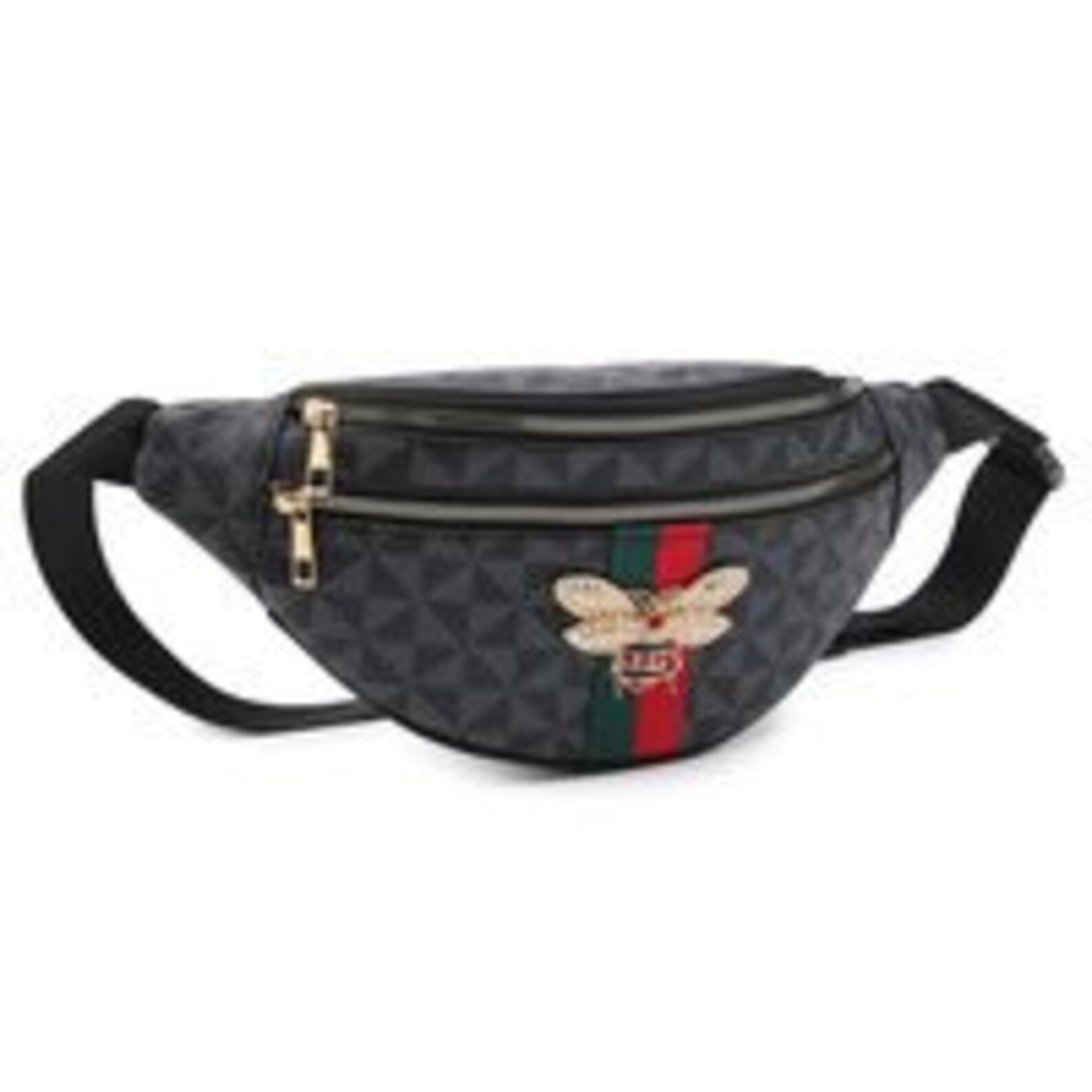 Queen Bee Stripe Monogram Fanny Pack Waist Bag | Etsy | Etsy (US)