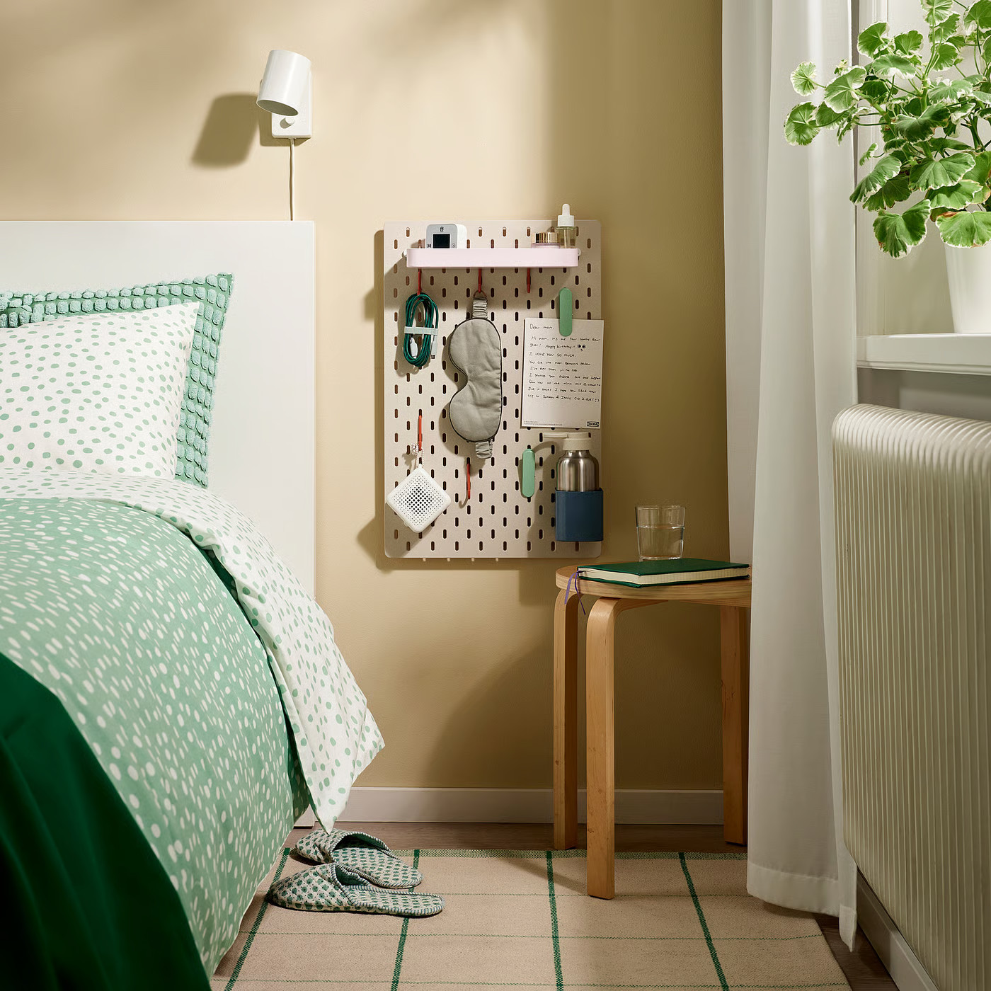 IKEA SKÅDIS pegboard, beige/pink, 14 ¼x22 | IKEA US