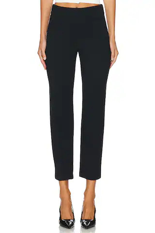 SPANX SPANXsmooth™ PerfectFit Ponte Petite Slim Straight Pant in Classic Black from Revolve.com | Revolve Clothing (Global)