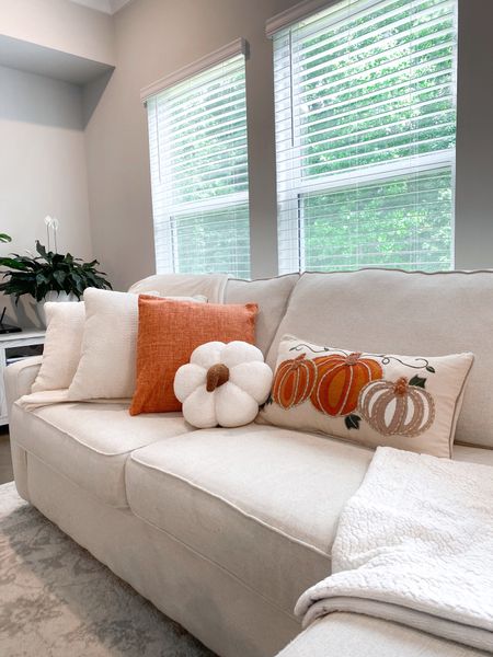 Fall decor - throw pillows. Pumpkin pillows, living room fall decor 


#LTKhome #LTKSeasonal