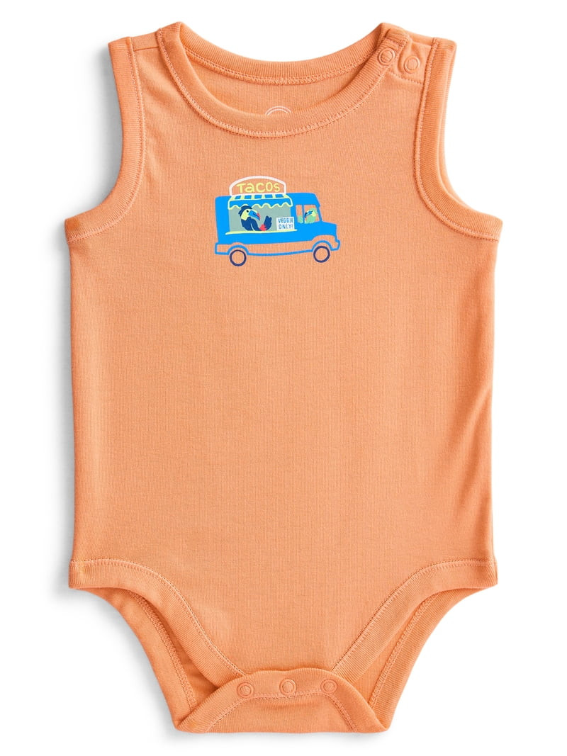 Wonder Nation Baby Boy Tank Bodysuit, Sizes 0-24 Months - Walmart.com | Walmart (US)