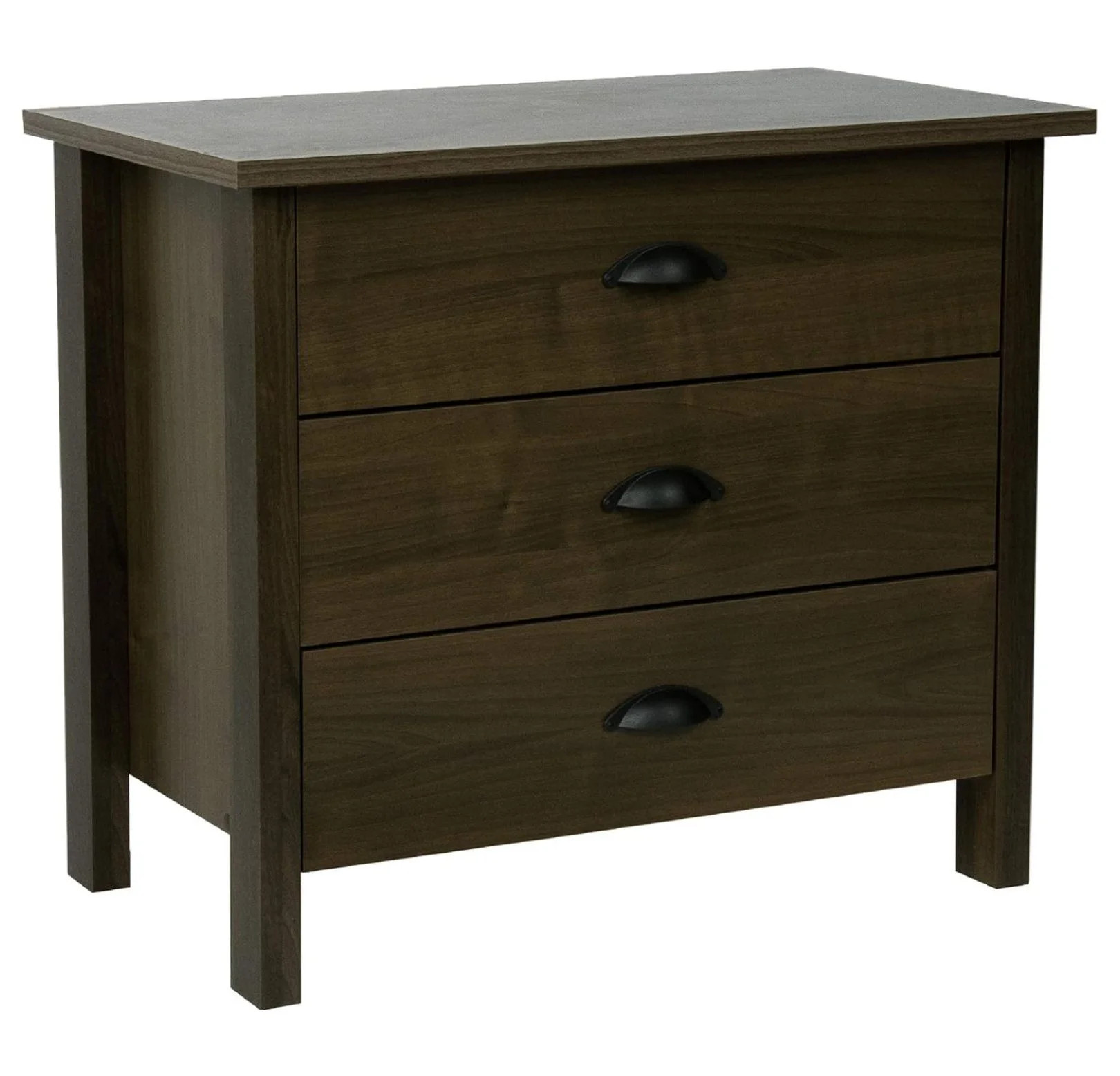 Drevy 3 Drawer Nouvelle Chest Walnut | Walmart (US)