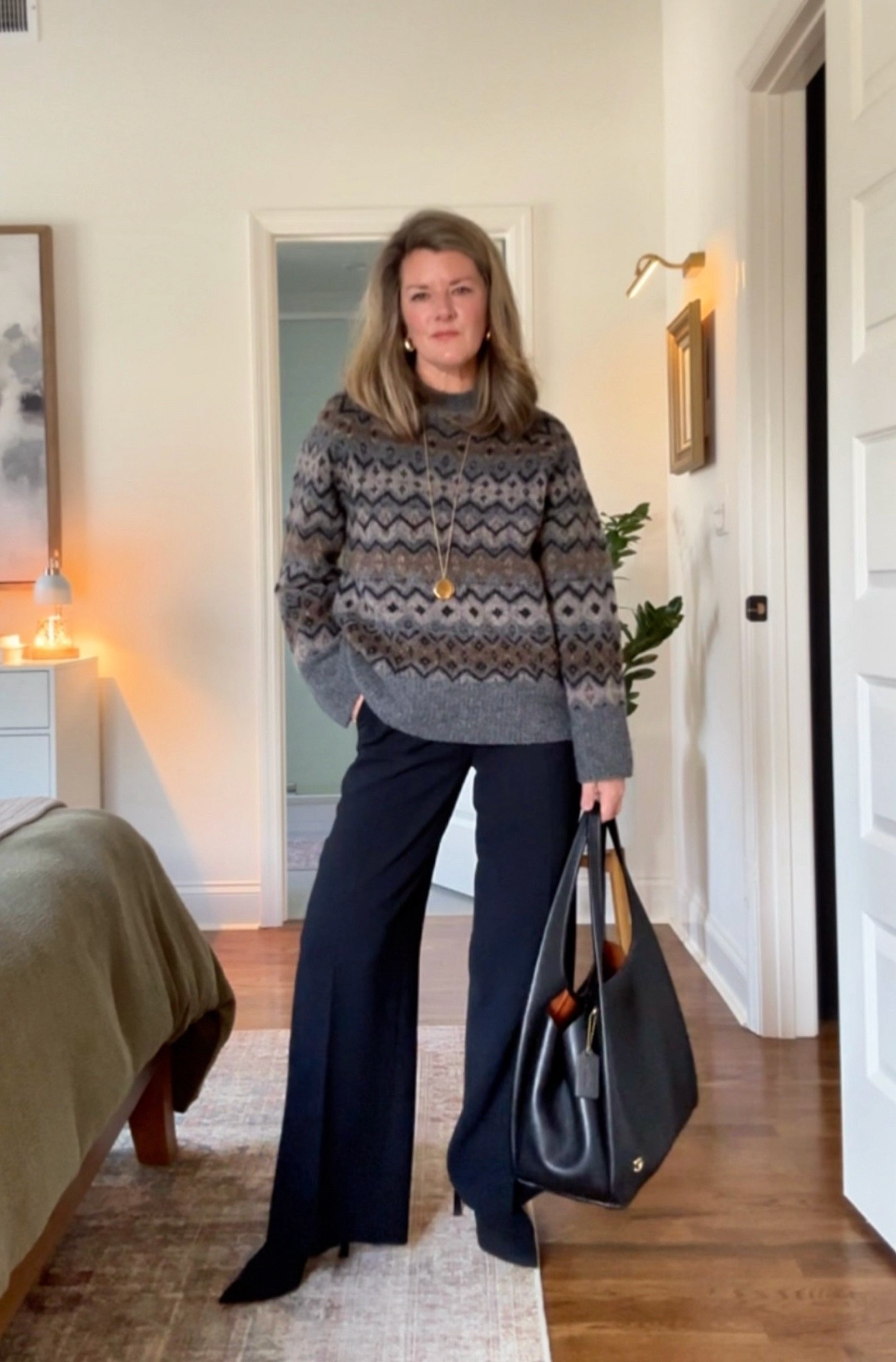 One sweater, three different lives. Casual coffee run, corporate meetings, dinner out. That's the point of investment pieces - versatility that lasts.

Fair isle has been a fall/winter staple for decades, and it's not going anywhere. Worth every penny.

Which look would you wear first?



#LTKPetite #LTKOver40