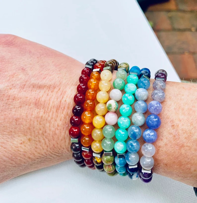 Chakra Alignment, Healing Bracelet, Stacking Bead Bracelet, Balance Bead Bracelet Set | Etsy (US)