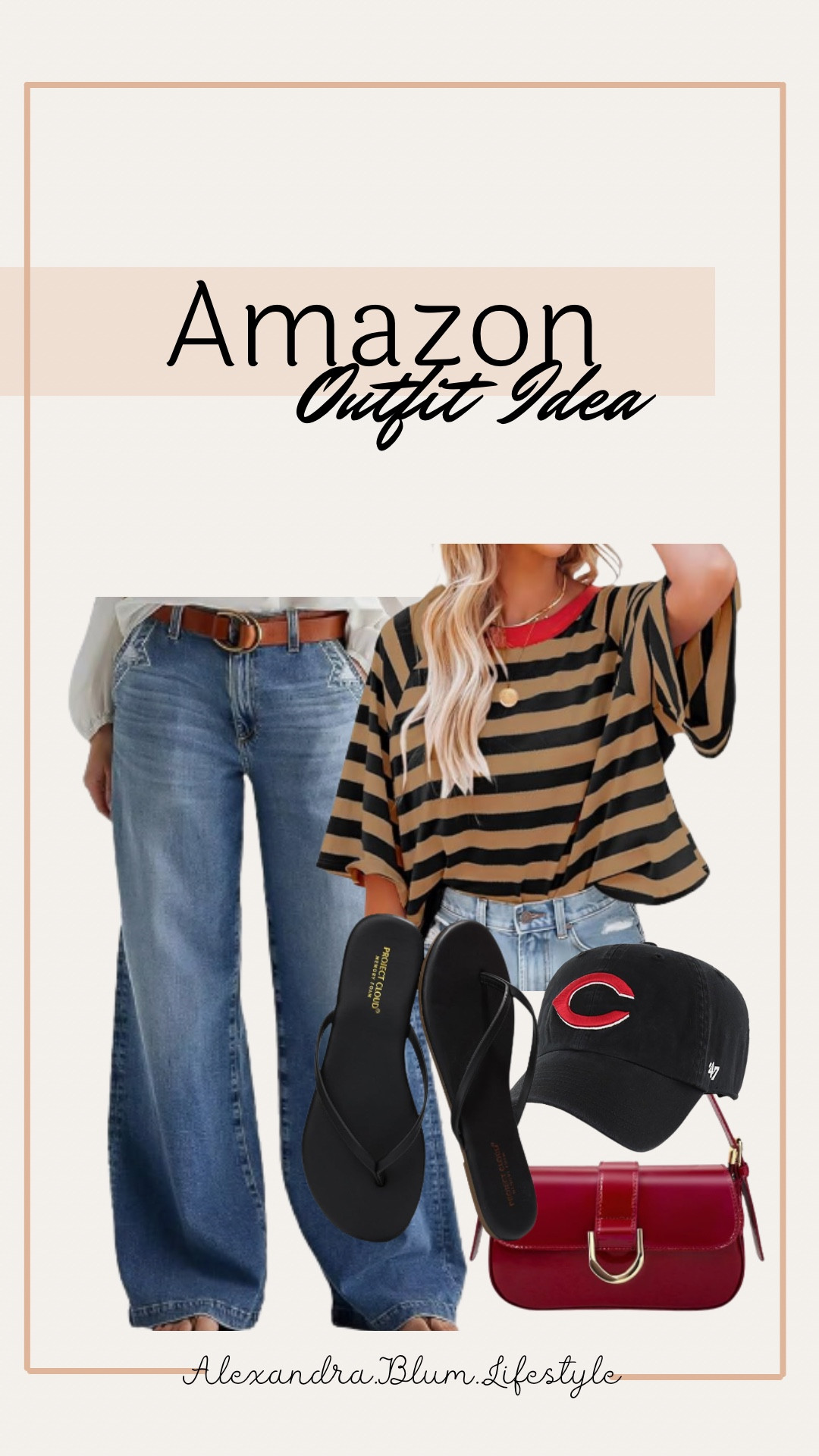Baseball outfit idea for spring and summer! Casual summer outfit idea! Baseball game outfit! Amazon fashion! Summer outfit! Spring outfit! Casual style! 

#LTKStyleTip #LTKFindsUnder100 #LTKSaleAlert