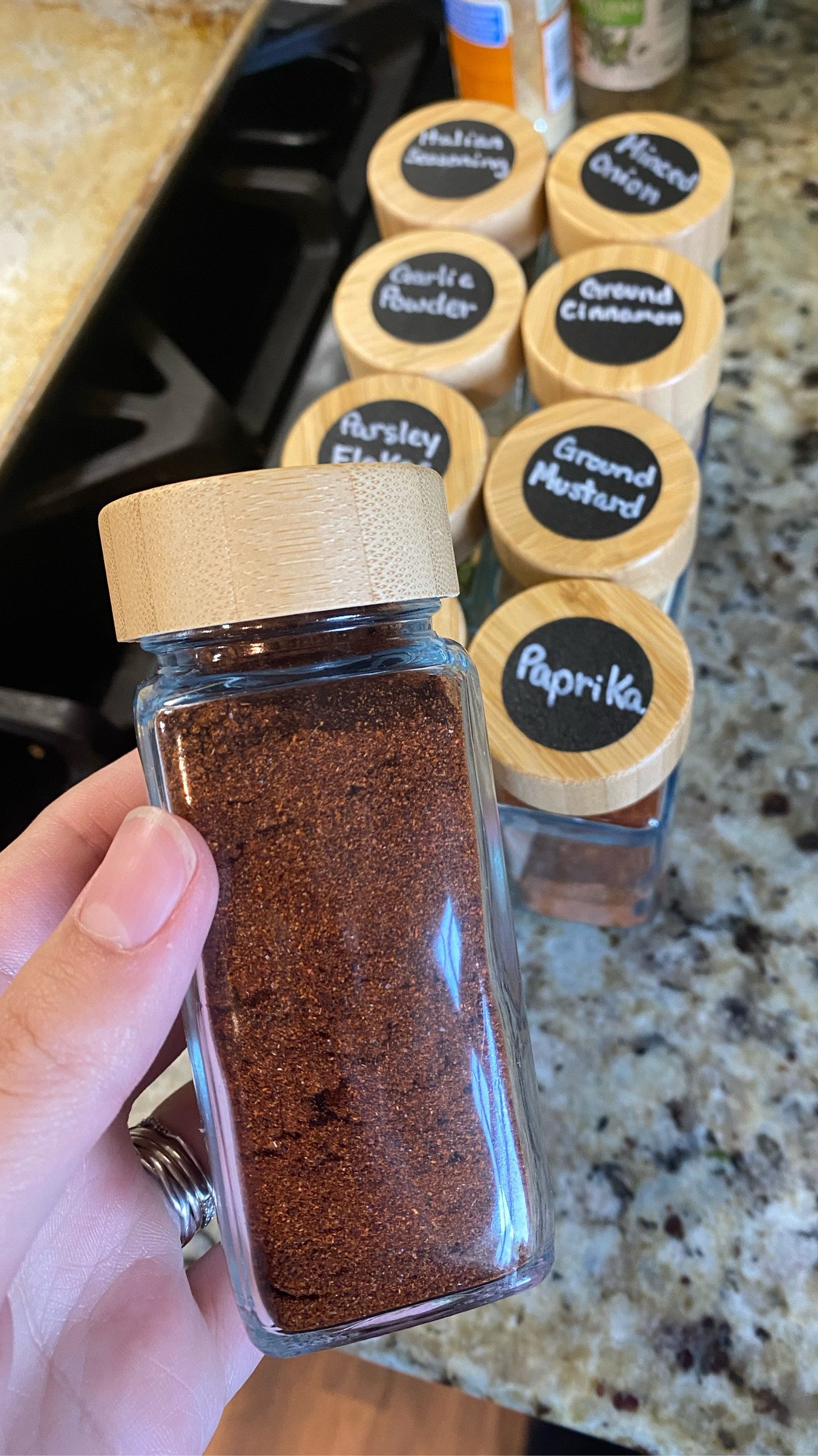 Spice jars with labels 

#LTKsalealert #LTKhome #LTKFind