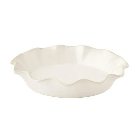 The Pioneer Woman Colette 11-Inch Stoneware Ruffled-Edge Baking Pie Pan & Tart Dish, Linen | Walmart (US)