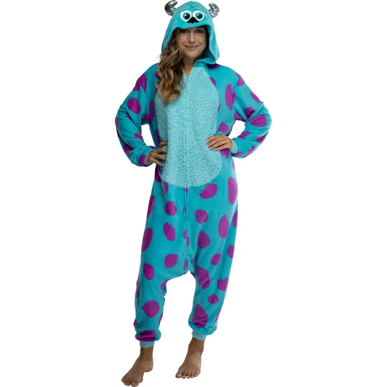 MJC Mens Disney Pixar Monsters Inc Sulley One Piece Hooded Kigurumi Pajama - Walmart.com | Walmart (US)