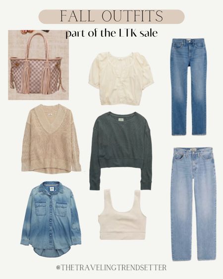 Fall outfit ideas - denim - vintage boho bags  - sweaters - ltk sale - tank - crop - mom jeans - teacher outfits - business casual - outfit ideas 

#LTKSeasonal #LTKSale #LTKunder100