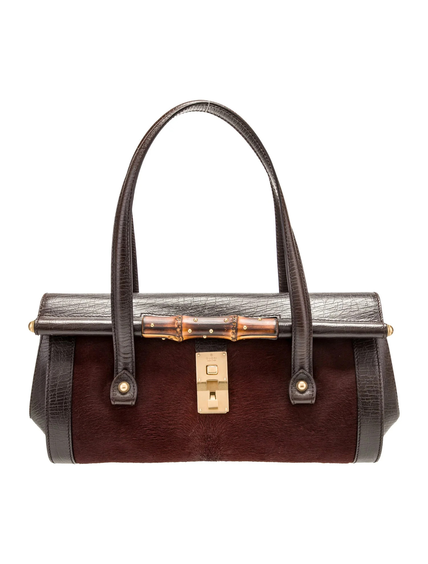 Ponyhair Bamboo Bullet Bag | The RealReal