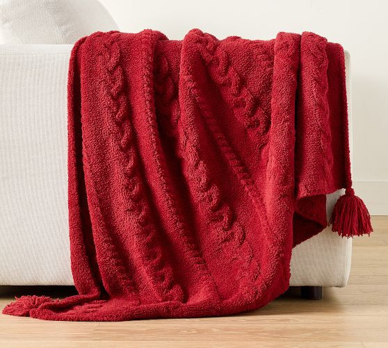 Classic Cable Knit Throw | Pottery Barn (US)