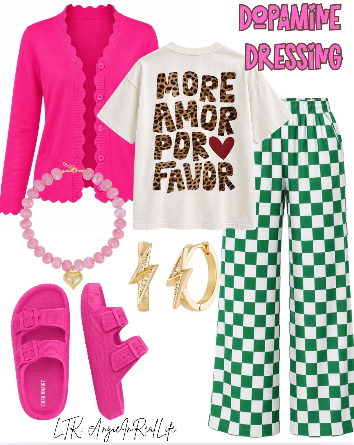 Life’s too short for boring outfits 💚💗 #DopamineDressing #ColorfulStyle #MomStyle #AmazonFashion #LTKFinds