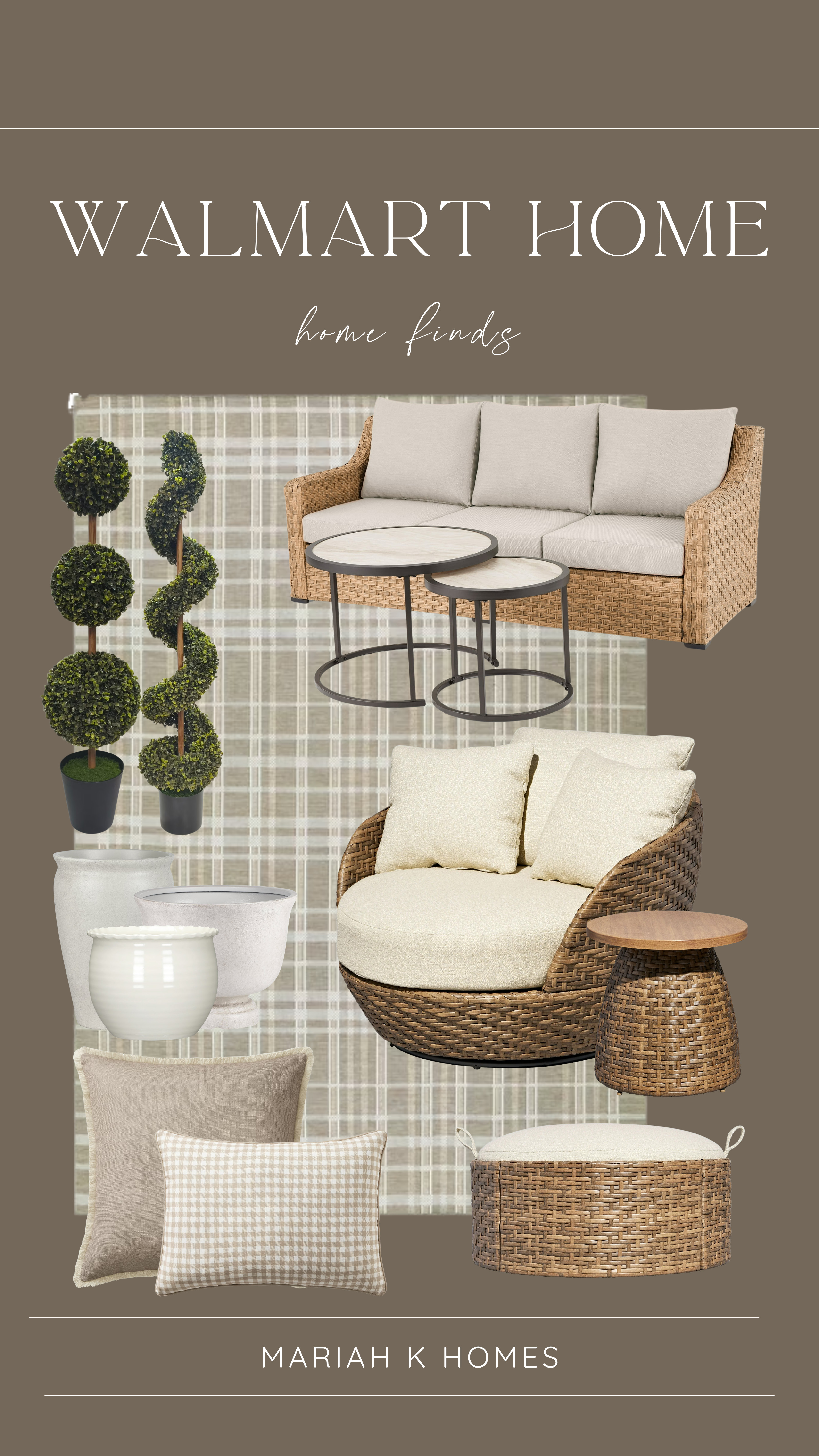 Really loving what Walmart has for outdoor spaces right now. The best-selling patio set is back in so many great colors, and this 3-piece option from the Drew Barrymore line is such a standout. The faux plants and planters are beautiful too. 

 #LTKHome #LTKSaleAlert